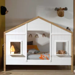 Wohnen Kindermöbel|Kinderbetten*Teilmassives Spielbett Haus fürs Kinderzimmer - Lenaly