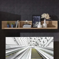 Wohnen Wohnzimmer-Regale*Teilmassives Wandboard in zwei Breiten - Latenda