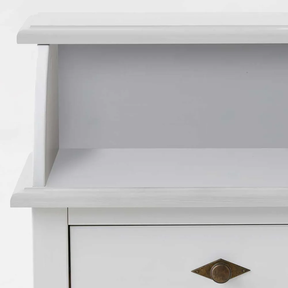 Wohnen Telefonschrank Satumare in Weiß