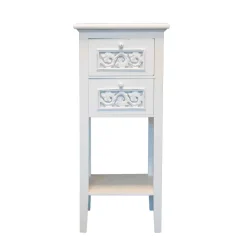 Wohnen Shabby Chic Möbel|Telefontische*Telefontisch Diamona in Weiß