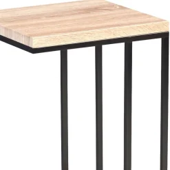 Wohnen Telefontisch in Sonoma Eiche Nachbildung Paragoma & Metall Schwarz