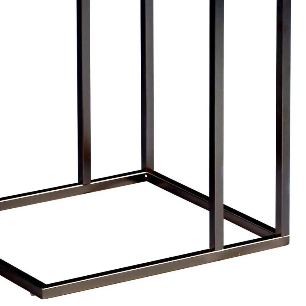 Wohnen Telefontisch in Sonoma Eiche Nachbildung Paragoma & Metall Schwarz