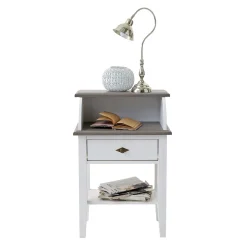 Wohnen Telefontischchen Mirandesca in Weiß