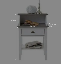 Wohnen Telefontischchen Mirandesca in Weiß