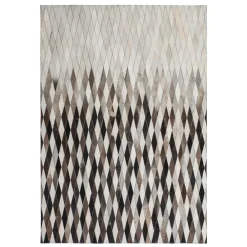 Wohnen Teppiche*Teppich aus Fell Patchwork in Rautenform - Techo