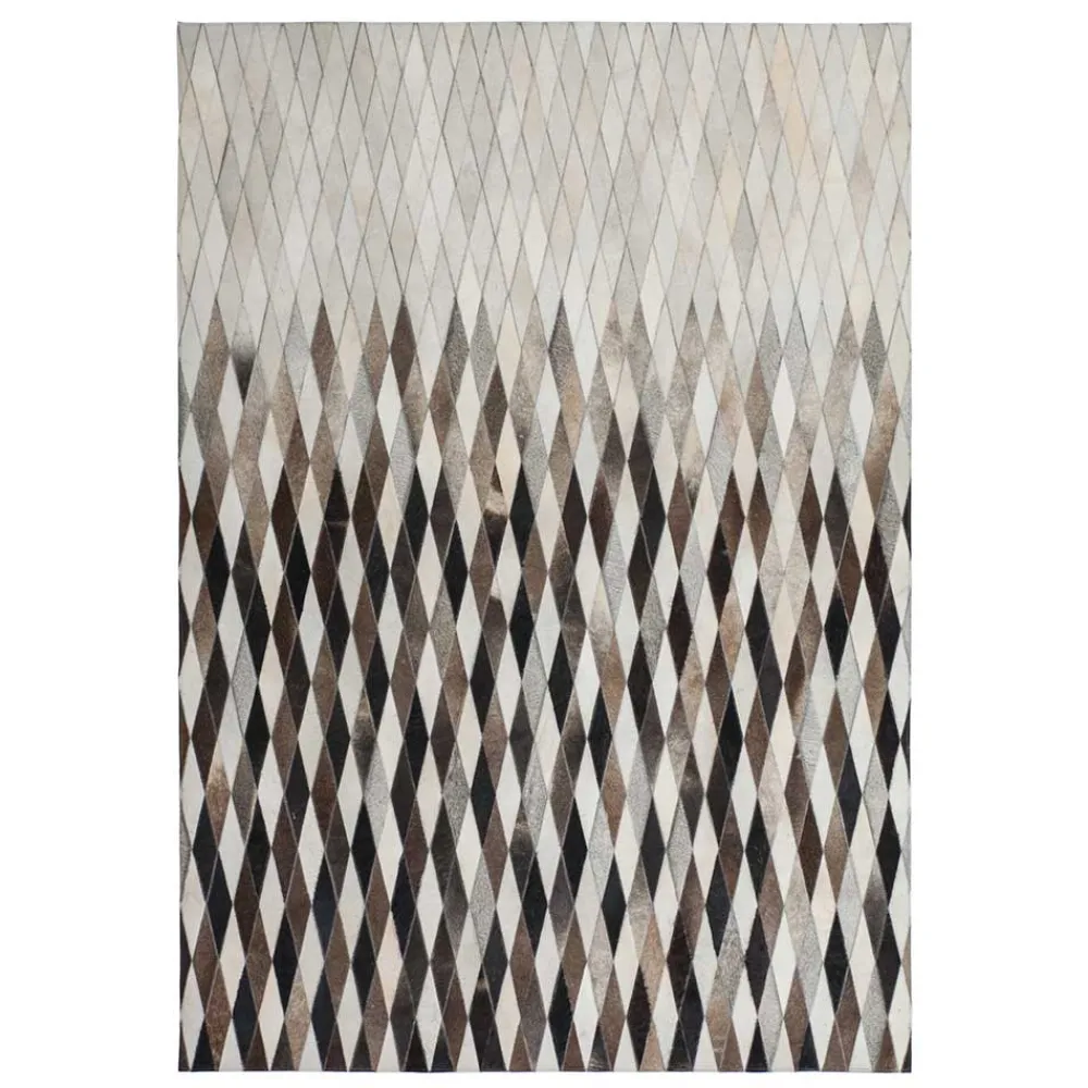 Wohnen Teppiche*Teppich aus Fell Patchwork in Rautenform - Techo