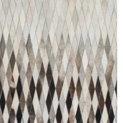 Wohnen Teppiche*Teppich aus Fell Patchwork in Rautenform - Techo