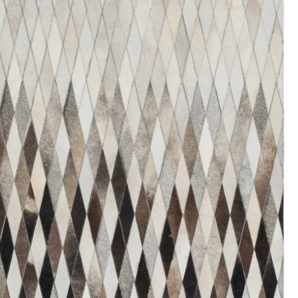 Wohnen Teppiche*Teppich aus Fell Patchwork in Rautenform - Techo