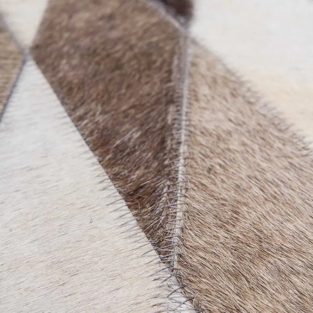 Wohnen Teppiche*Teppich aus Fell Patchwork in Rautenform - Techo