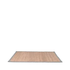 Wohnen Teppich aus Jute mit grauem Stoffrand - Aspirada