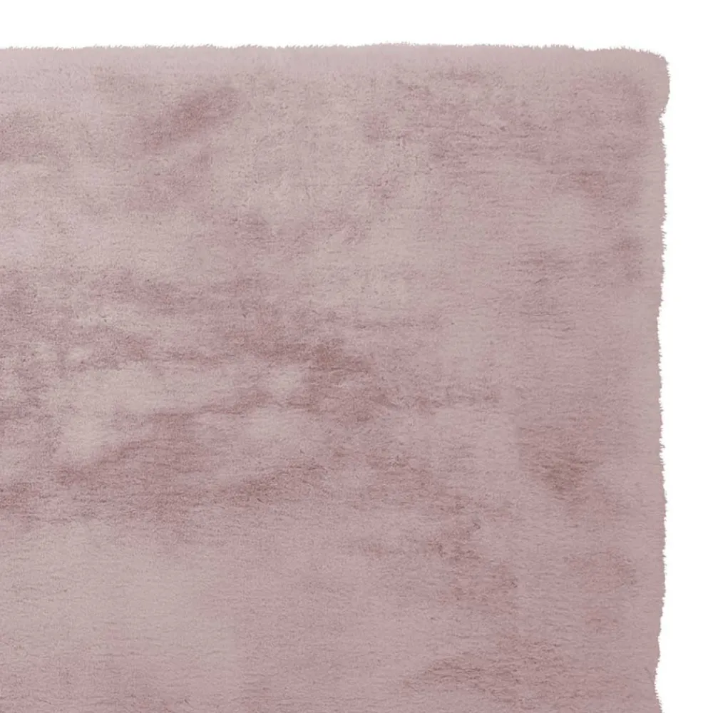 Wohnen Teppiche*Teppich aus Kunstfell in Rosa - Danah