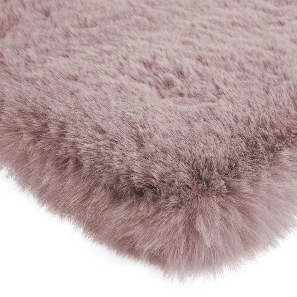 Wohnen Teppiche*Teppich aus Kunstfell in Rosa - Danah