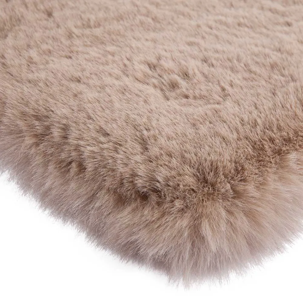 Wohnen Teppich aus weichem Kunstfell in Creme - Yukons