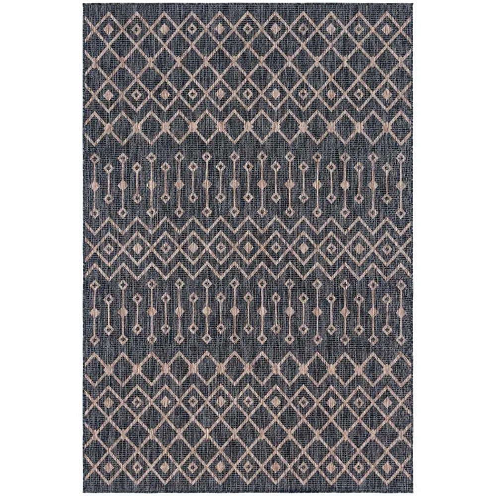 Wohnen Teppich für Balkon und Terrasse in Grau Beige - Arturo