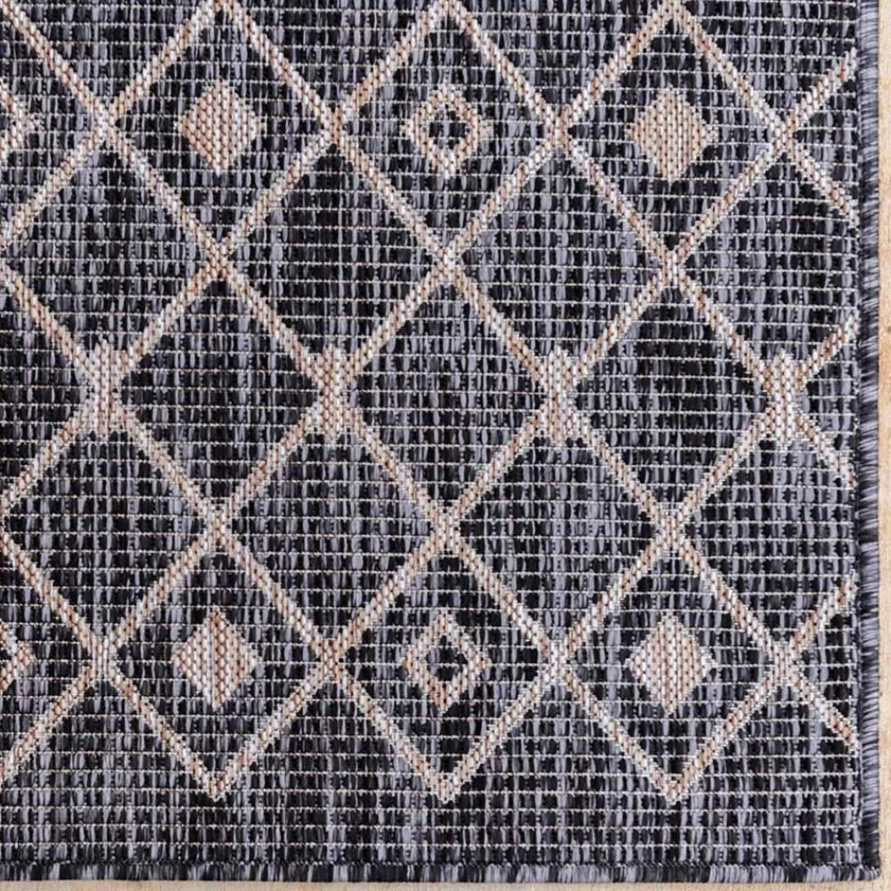 Wohnen Teppich für Balkon und Terrasse in Grau Beige - Arturo