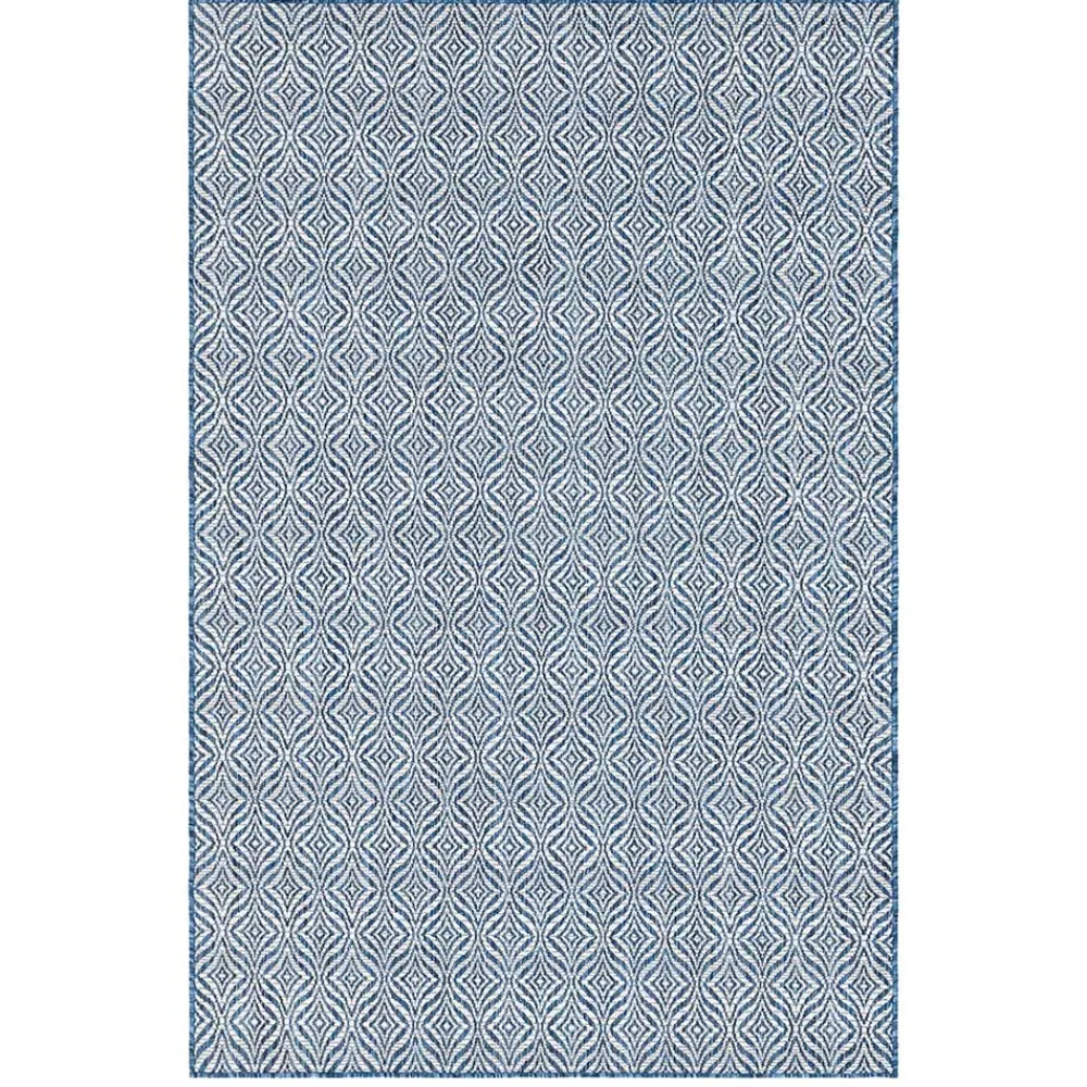 Wohnen Teppiche*Teppich für Draußen in Dunkelblau und Creme - Argyrio