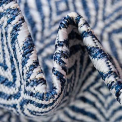 Wohnen Teppiche*Teppich für Draußen in Dunkelblau und Creme - Argyrio