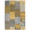 Wohnen Teppich im Muster Patchwork Look in Gold - Arideon