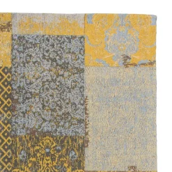Wohnen Teppich im Muster Patchwork Look in Gold - Arideon