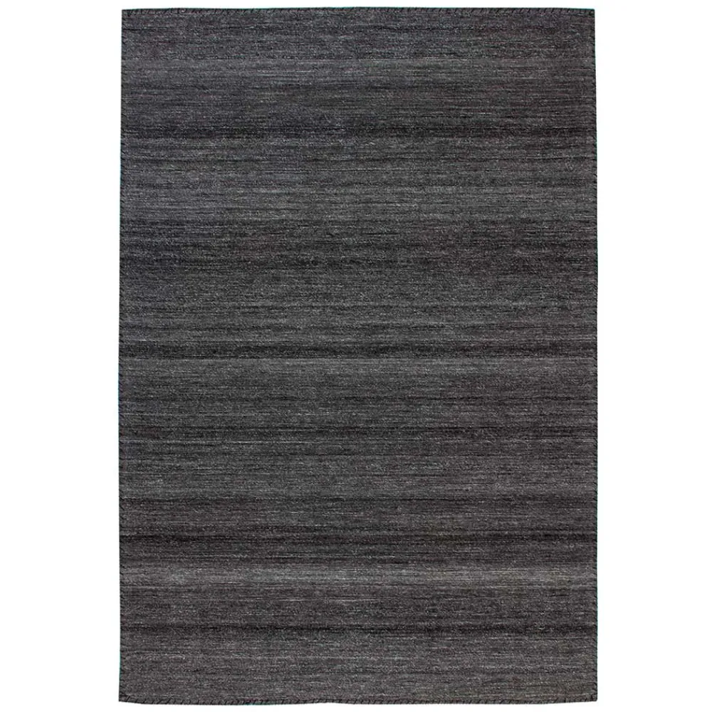 Wohnen Teppich in Anthrazit aus Wolle und Baumwolle - Standy