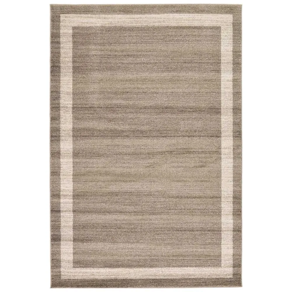 Wohnen Teppich in Beige Braun Kurzflor - Osiko