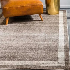 Wohnen Teppich in Beige Braun Kurzflor - Osiko