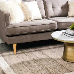 Wohnen Teppich in Beige Braun Kurzflor - Osiko