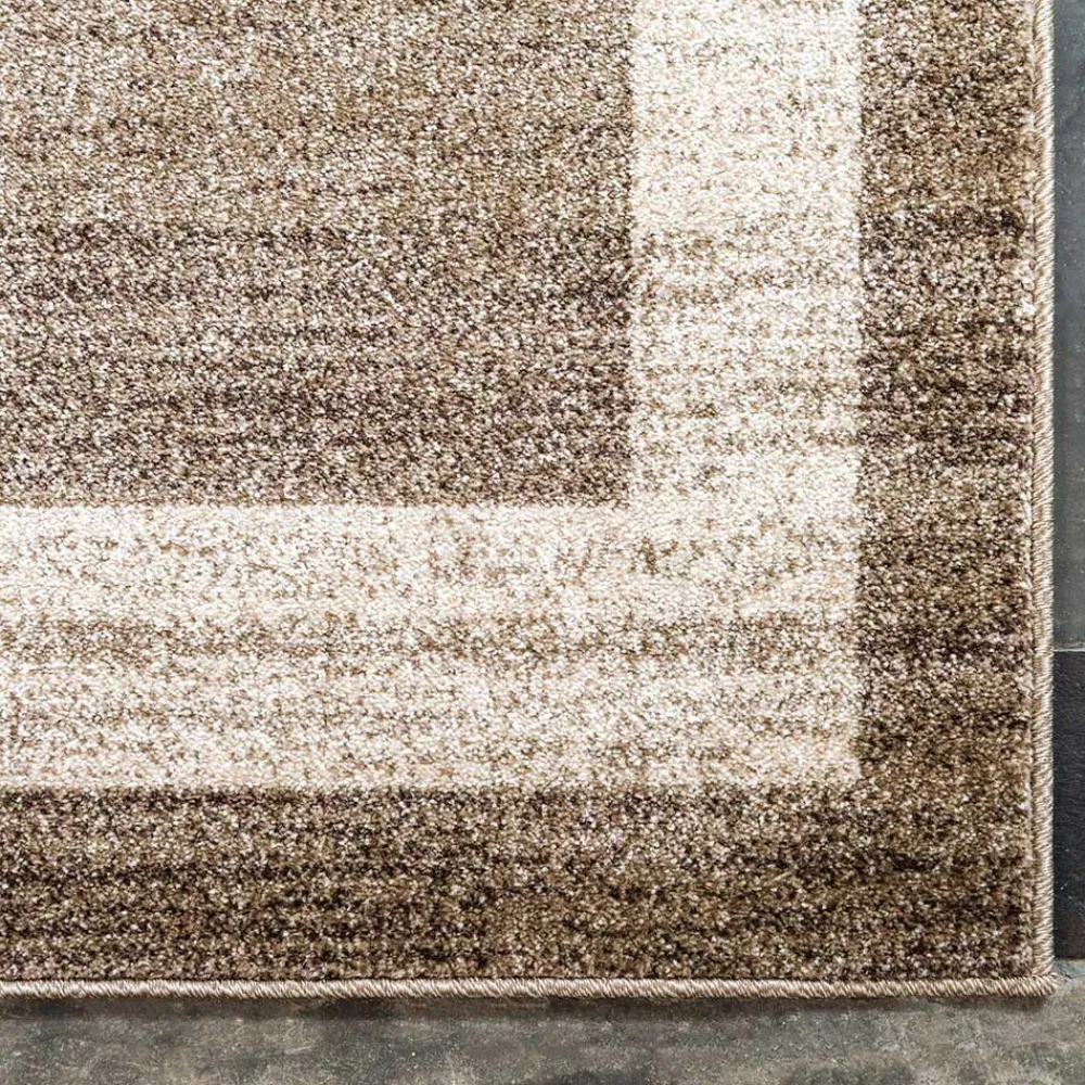 Wohnen Teppich in Beige Braun Kurzflor - Osiko