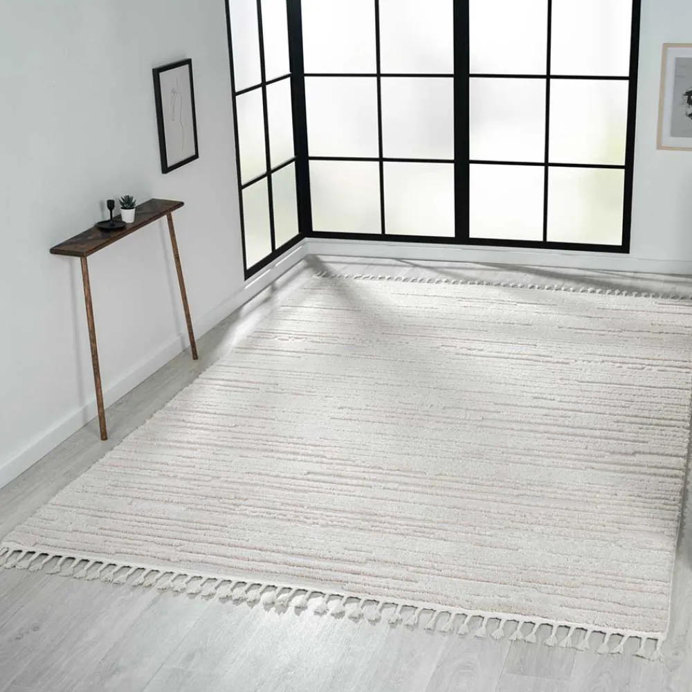 Wohnen Teppiche*Teppich in Creme mit Kurzflor - Brayan