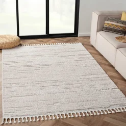 Wohnen Teppiche*Teppich in Creme mit Kurzflor - Brayan