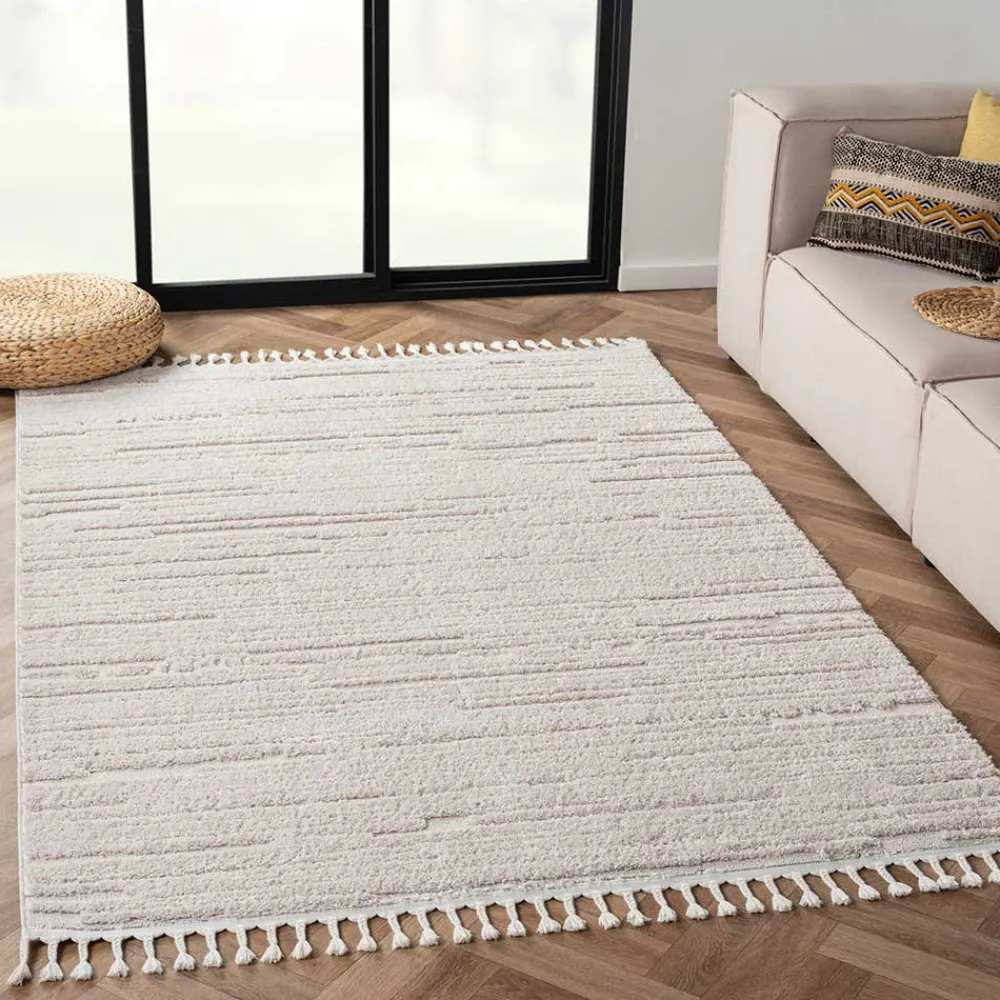 Wohnen Teppiche*Teppich in Creme mit Kurzflor - Brayan