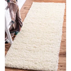 Wohnen Teppich in Cremeweiß Hochflor - Ranica