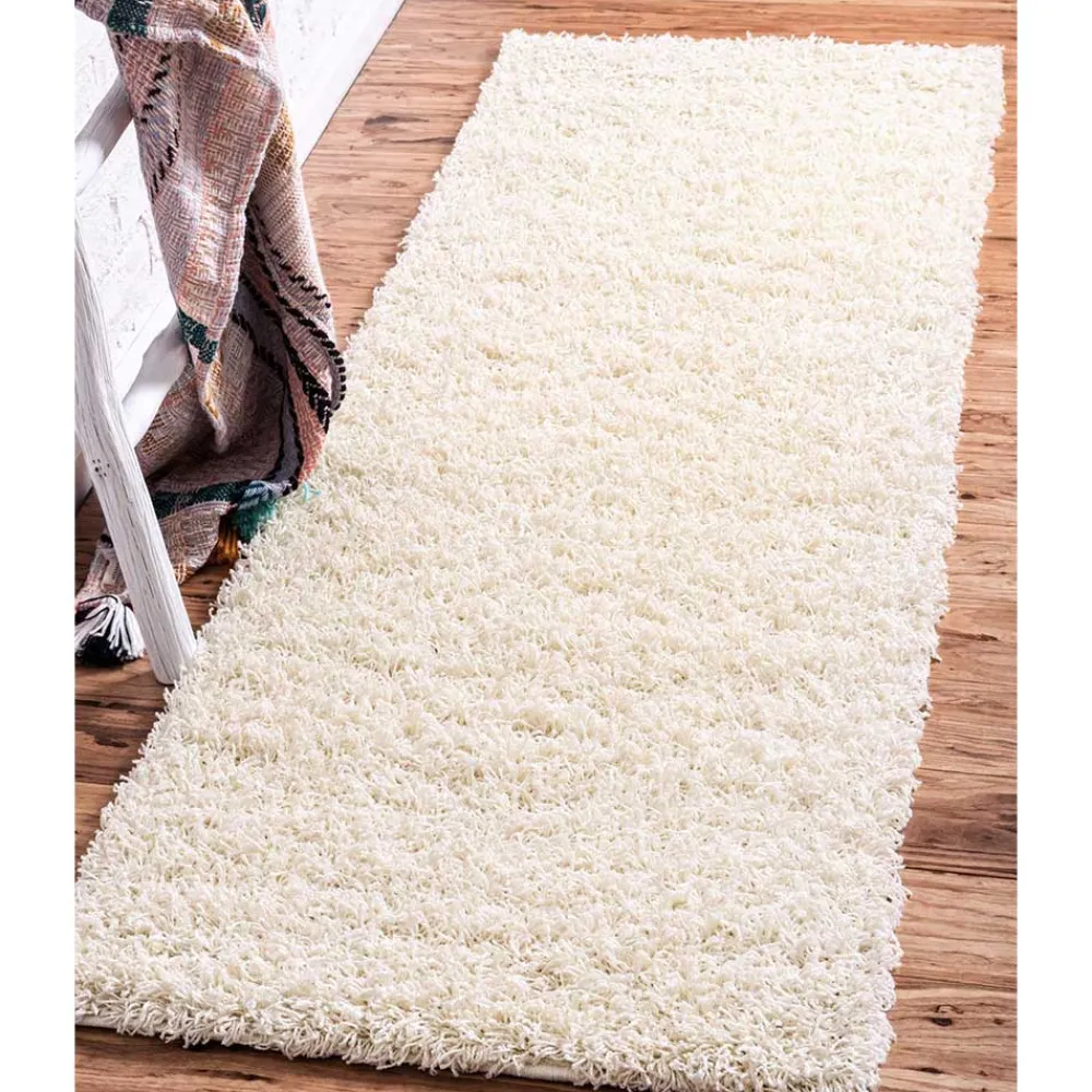 Wohnen Teppich in Cremeweiß Hochflor - Ranica