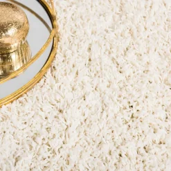 Wohnen Teppich in Cremeweiß Hochflor - Ranica