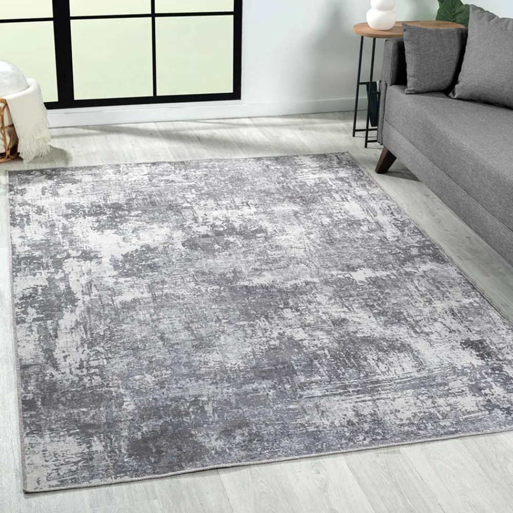 Wohnen Teppich in Hellgrau und Blaugrau - Salamanca