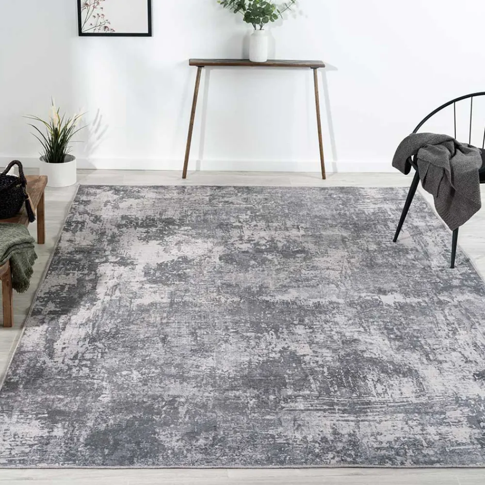 Wohnen Teppich in Hellgrau und Blaugrau - Salamanca