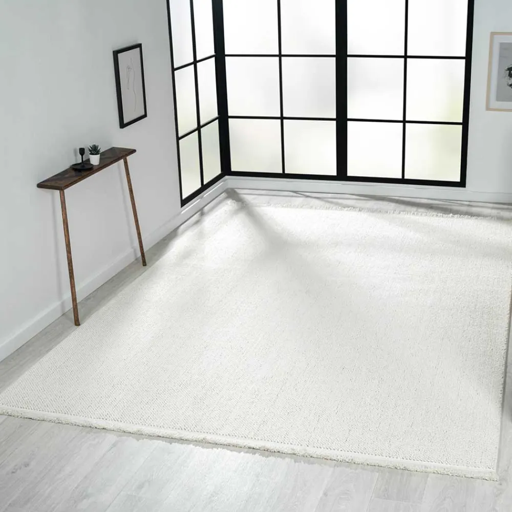 Wohnen Teppiche*Teppich in Hoch-Tief-Optik mit Fransen - Kilazo