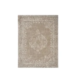 Wohnen Teppich in Khaki mit Vintage Orient Motiv - Savilla