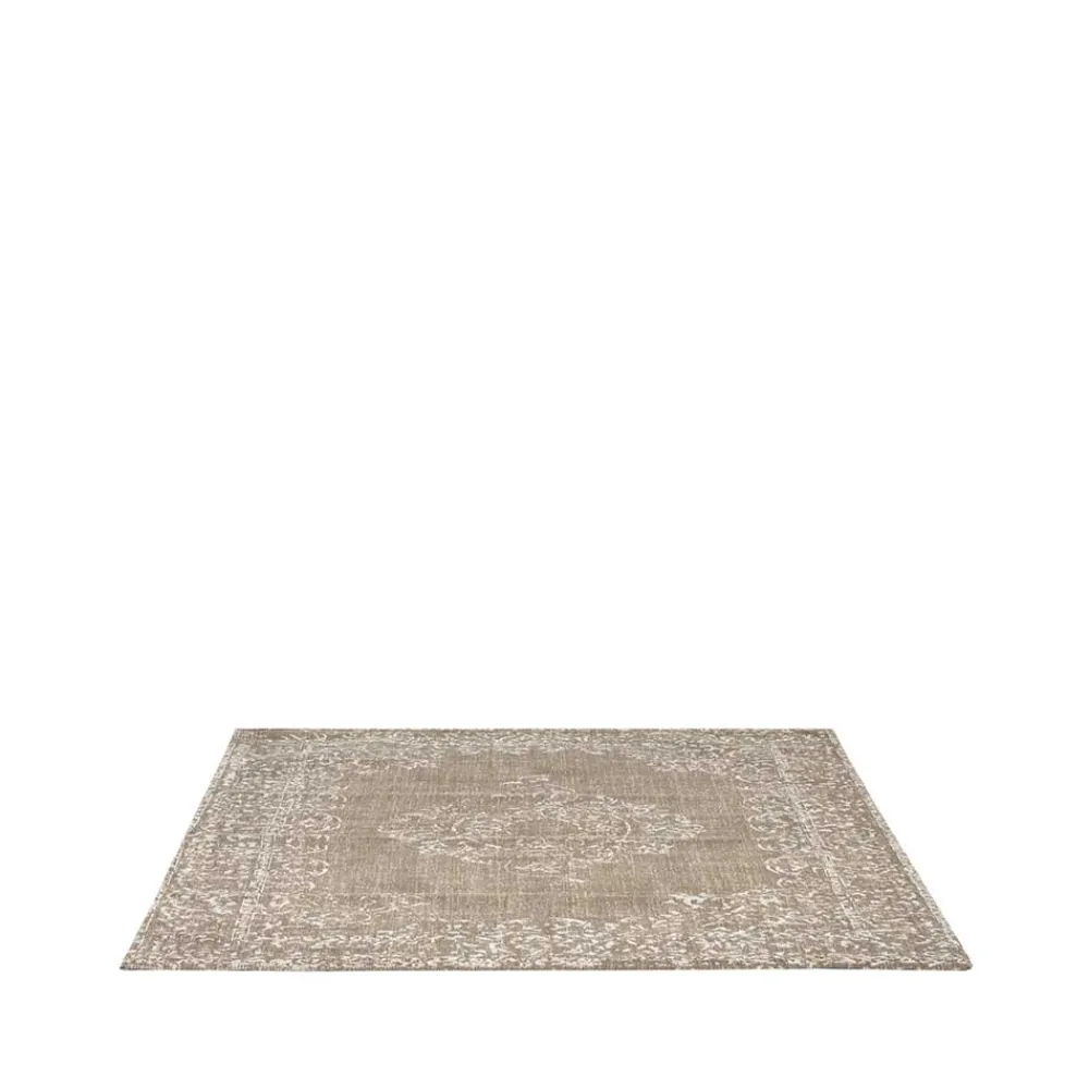 Wohnen Teppich in Khaki mit Vintage Orient Motiv - Savilla