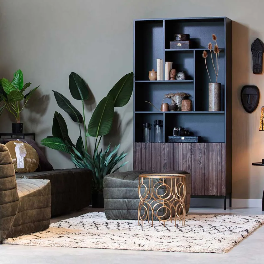 Wohnen Teppiche*Teppich in Offwhite und Schwarz - Pless