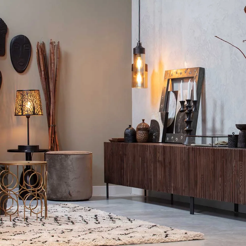 Wohnen Teppiche*Teppich in Offwhite und Schwarz - Pless