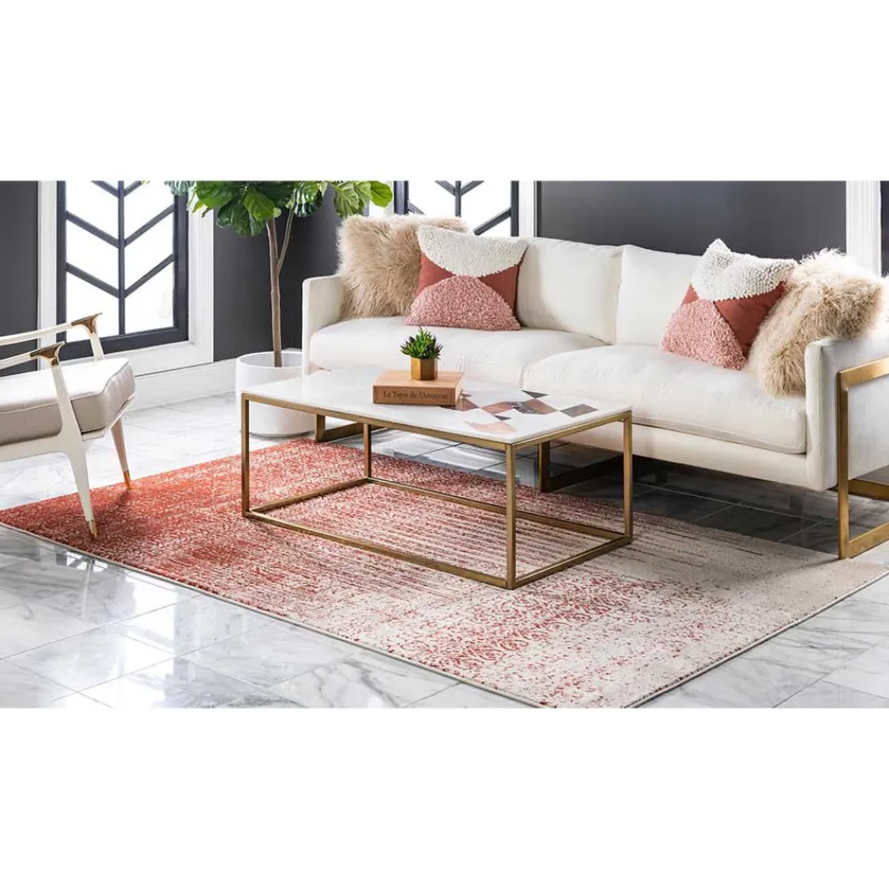 Wohnen Teppiche*Teppich in Terracotta & Creme gemustert - Maximilians