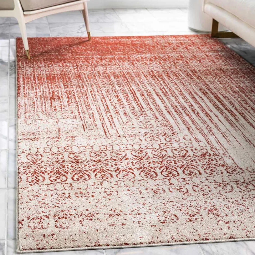 Wohnen Teppiche*Teppich in Terracotta & Creme gemustert - Maximilians