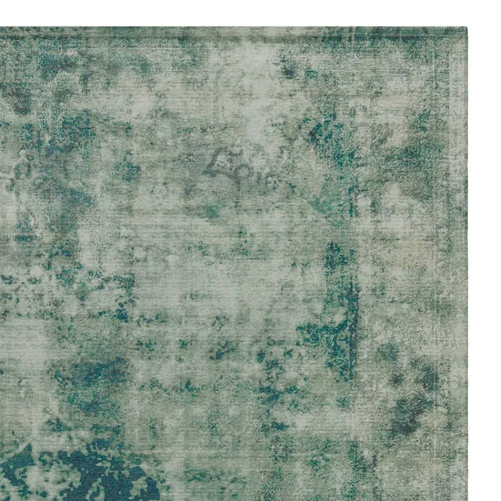 Wohnen Vintage Möbel|Teppiche*Teppich in verwaschener Optik in Grün Grau - Koprana