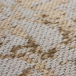 Wohnen Teppich in Vintage Used Optik - Beige & Hellbraun - Lurymia