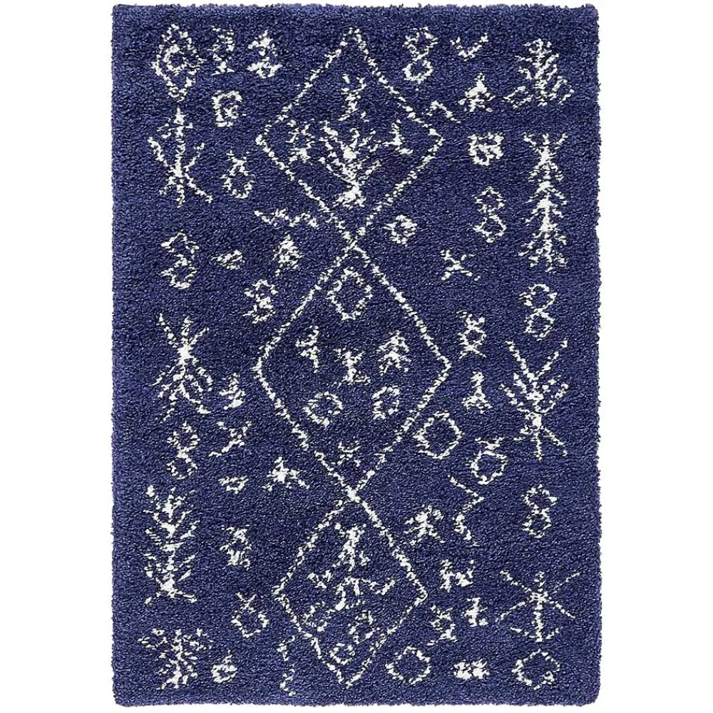 Wohnen Teppiche*Teppich Läufer im Ethno Design in Blau - Avior