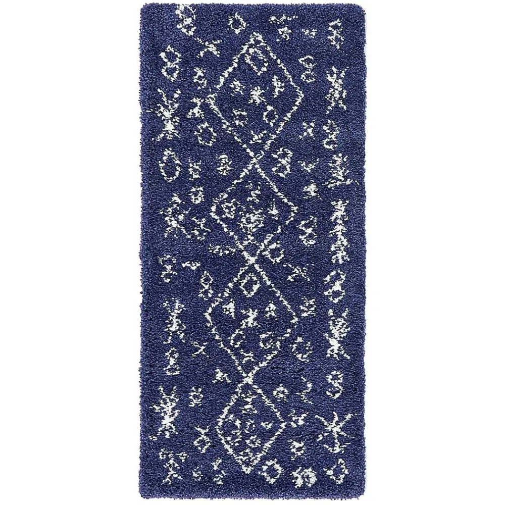 Wohnen Teppiche*Teppich Läufer im Ethno Design in Blau - Avior