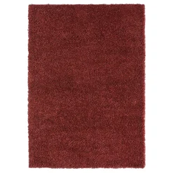 Wohnen Teppiche*Teppich Läufer in Dunkelrot Hochflor - Carina