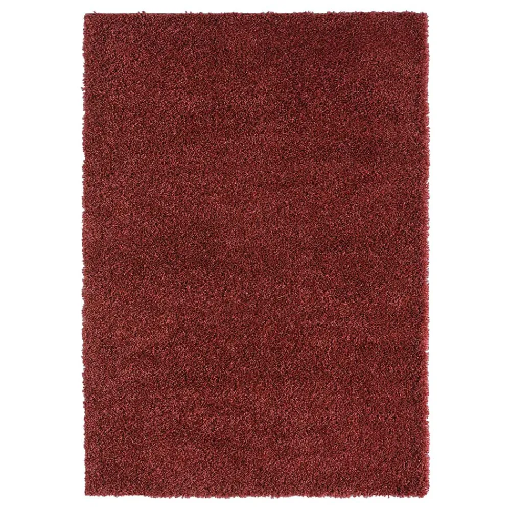 Wohnen Teppiche*Teppich Läufer in Dunkelrot Hochflor - Carina