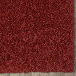 Wohnen Teppiche*Teppich Läufer in Dunkelrot Hochflor - Carina